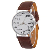 Fashion student addition and subtraction symbol quartz watch
