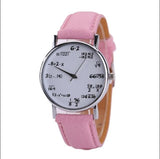 Fashion student addition and subtraction symbol quartz watch