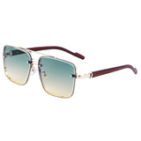 European And American Square Cut Sunglasses For Men