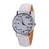 Fashion student addition and subtraction symbol quartz watch