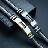 Stylish Black Steel Punk Bracelet