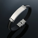 Stylish Black Steel Punk Bracelet