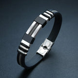 Stylish Black Steel Punk Bracelet