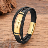 Ebony Cross Bracelet — Rebel Elegance
