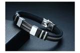 Stylish Black Steel Punk Bracelet