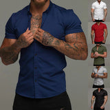 Muscle Men Shaping Simple Shirt