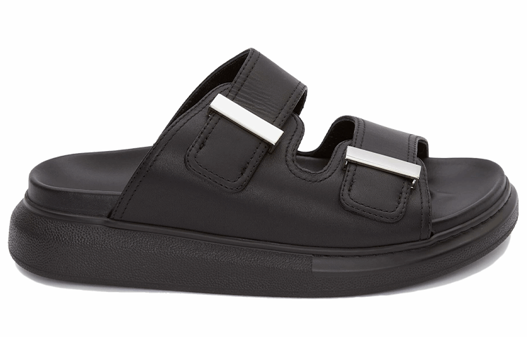 (WMNS) Alexander McQueen Hybrid Slide 'Black' 650784WHXZE1081 #