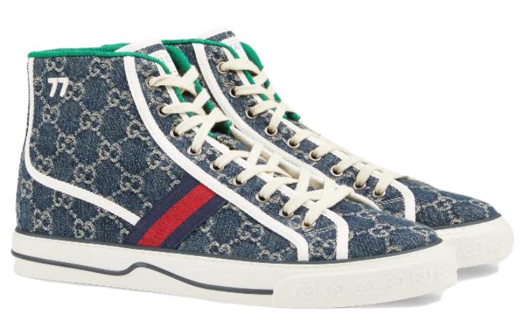 Gucci Tennis 1977 High 'Denim' 625807-2KQ90-4464 #.