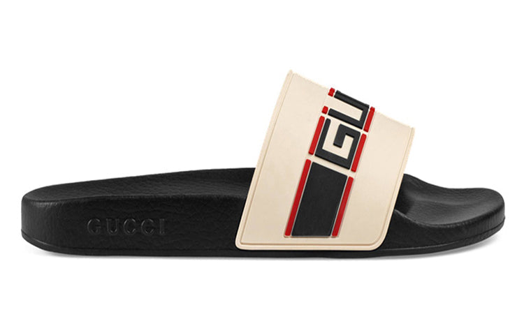 Gucci Stripe Rubber Slide 'Ecru' 522884-JC200-9572 #.