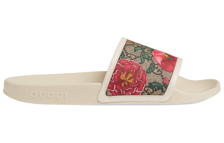 (WMNS) Gucci GG Slide 'Flora Print - Beige' 602096-HT530-8498 #