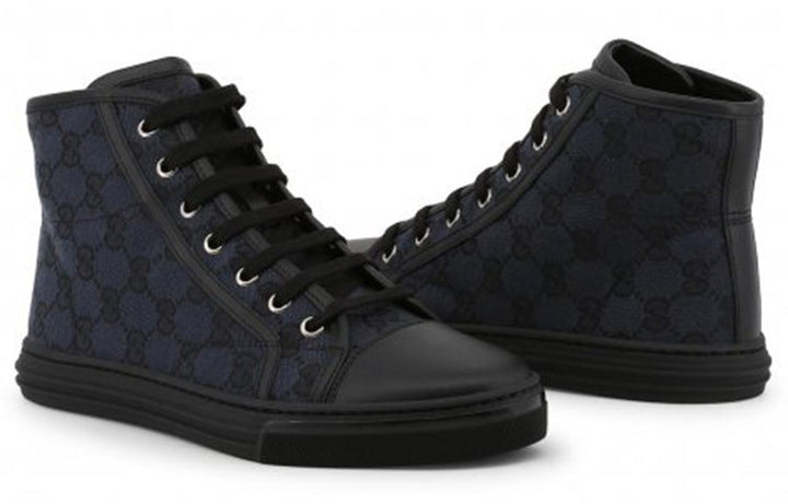 (WMNS) Gucci Monogram Canvas High Top 'Black' 426186-KQWM0-1948 #.