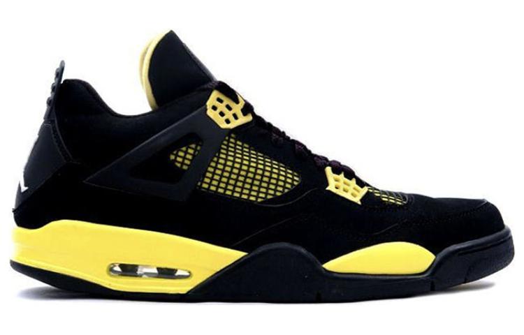 Air Jordan 4 Retro Thunder (2006) 'Black Yellow' 314257-071 #