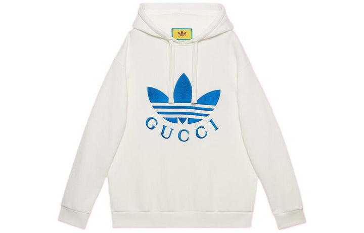 Gucci x adidas Hoodie 'White Blue' 702607-XJEDA-9088 #.