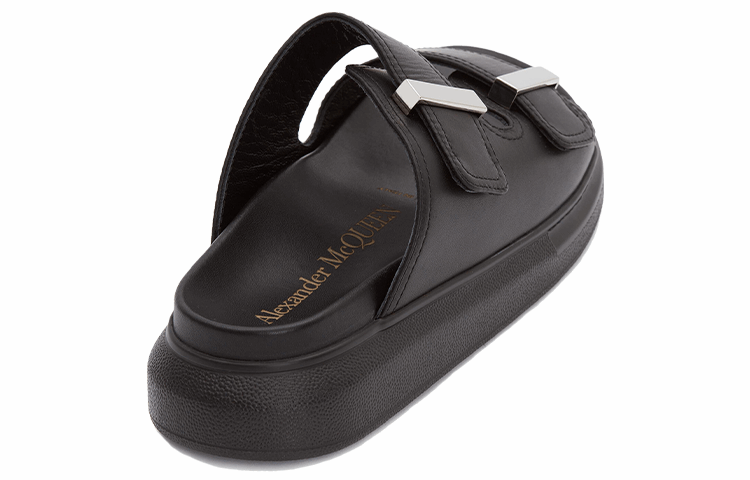 (WMNS) Alexander McQueen Hybrid Slide 'Black' 650784WHXZE1081 #