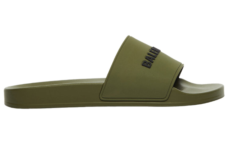 Balenciaga Pool Slides 'Green' 565826W1S803310 #