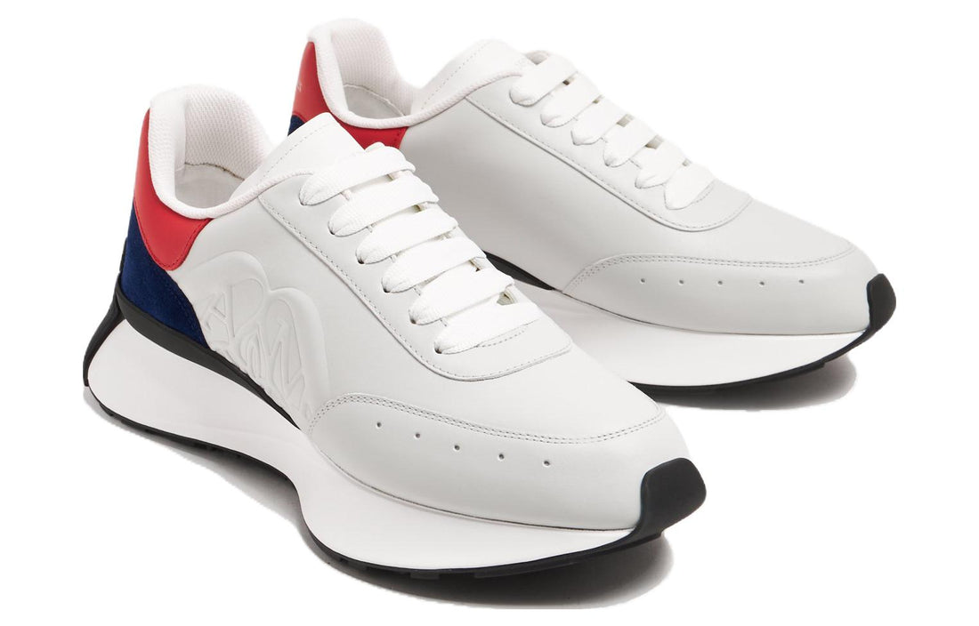 Alexander McQueen Sprint Runner Sneakers 'White Black Red' 777417WIDNF1799 #