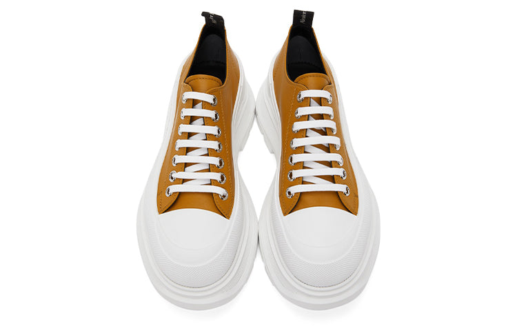 Alexander McQueen Tread Slick Sneakers 'Tan White' 627225WHZP27169 #