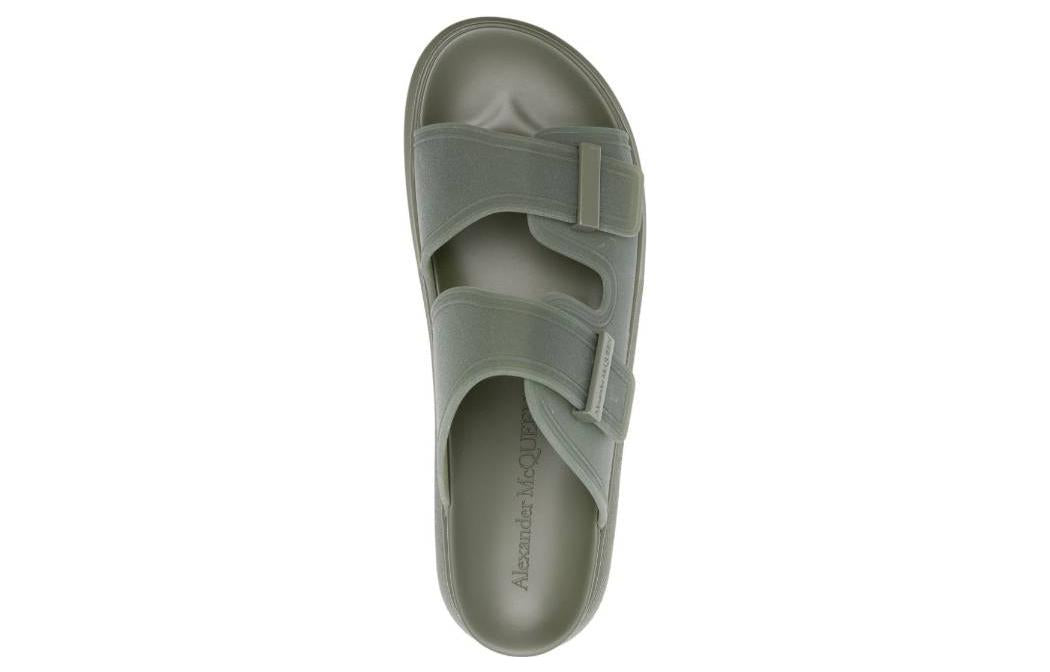 Alexander McQueen Hybrid Sandals 'Olive' 663563W4TM63211 #