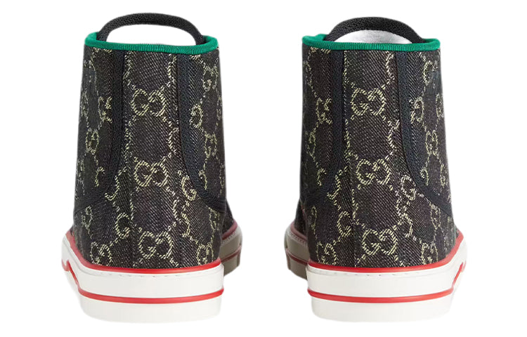 Gucci Tennis 1977 High 'Black Mini GG' 625807-UN310- 1290 #.