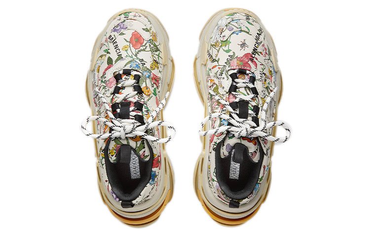 (WMNS) Gucci x Balenciaga The Hacker Project Triple S 'Flora Print' 677195-UL110-8461 #