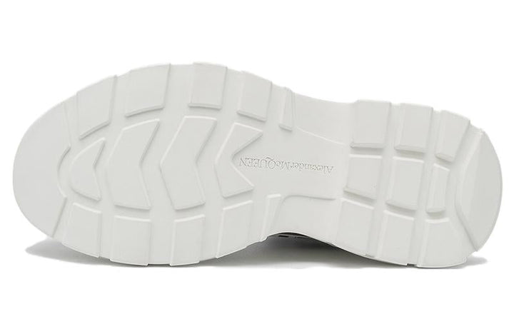 Alexander McQueen Tread Slick Graffiti Boots 'White Black Cream' 705667W4TG49356 #