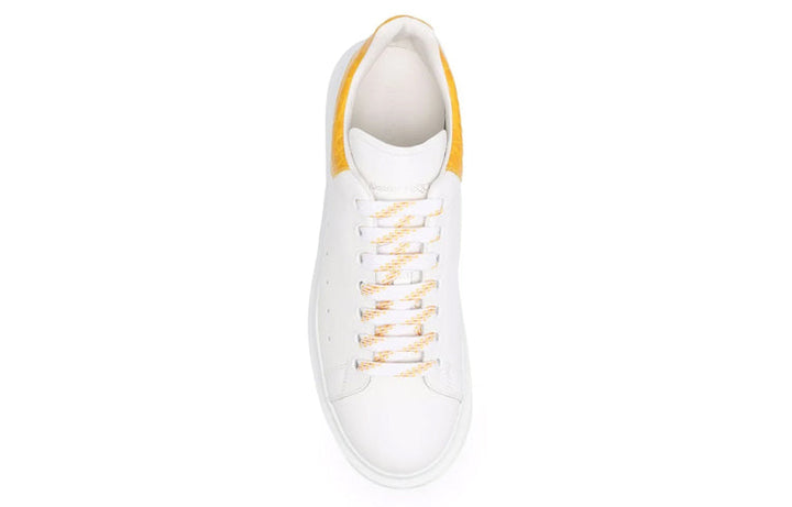 Alexander McQueen Oversized Sneaker 'White Yellow Crocodile' 625162WHYB89429 #