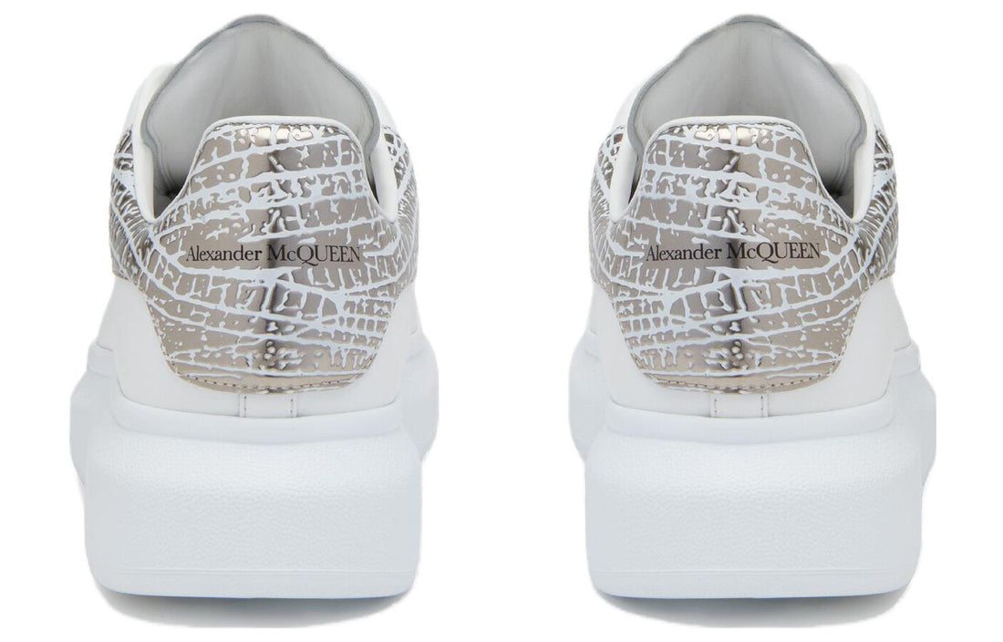 Alexander McQueen Oversized Sneakers 'White Silver' 777220WIE9I9071 #