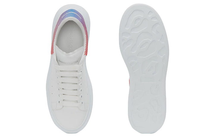 Alexander McQueen Thick-soled Low-top Sneakers 'White Pink Purple' 711139WICG48983 #