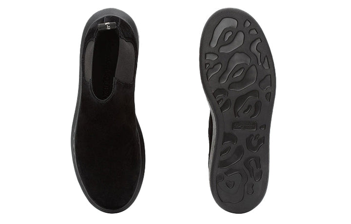 (WMNS) Alexander McQueen Hybrid Chelsea Boot 'Black Suede' 586398WHXK61000 #