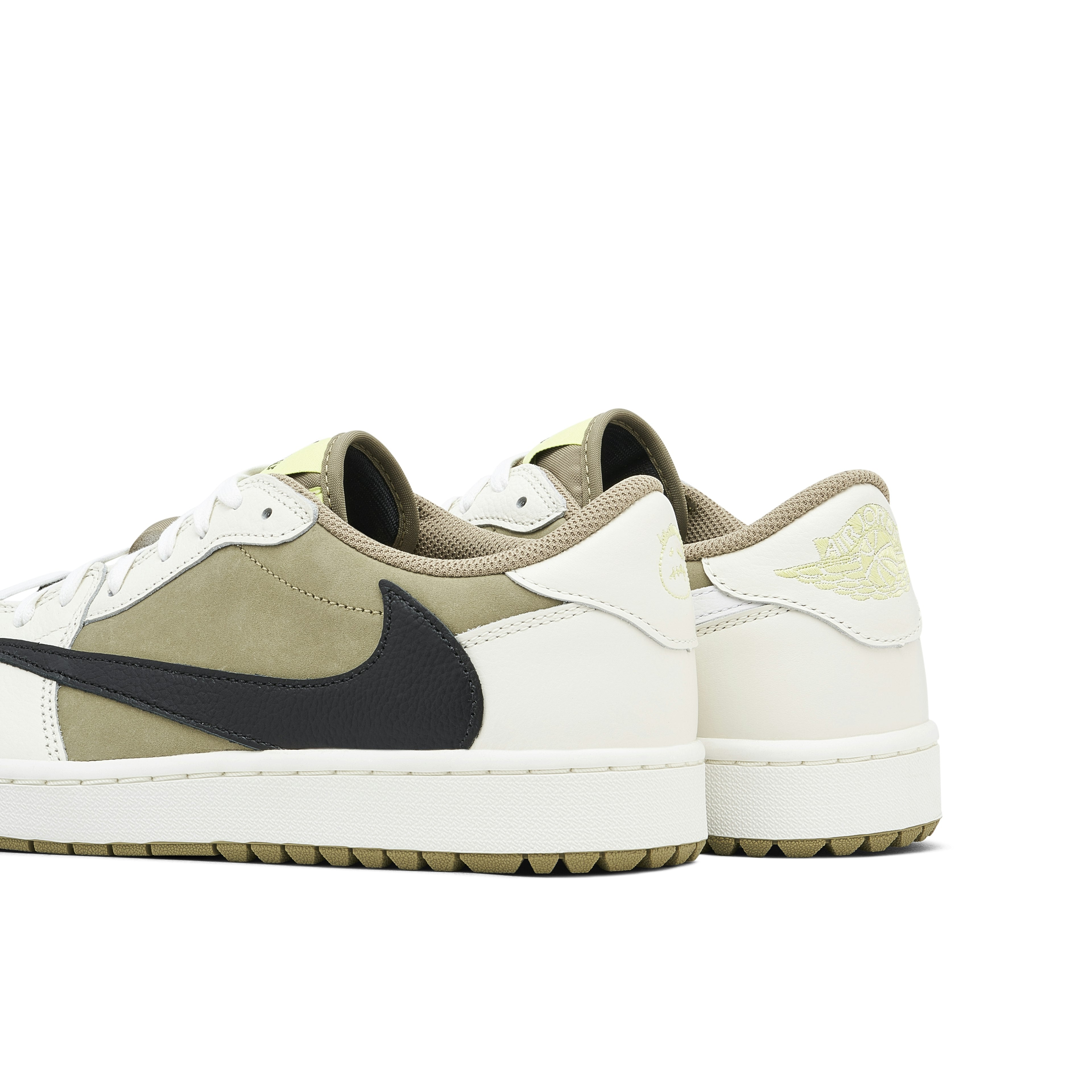 AIR JORDAN 1 LOW GOLF X TRAVIS SCOTT OLIVE BLACK
