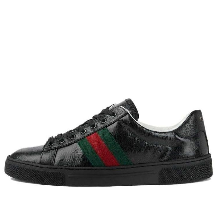 (WMNS) Gucci Ace sneaker with Web 'Black GG Crystal canvas' 760774-FACRF-1163 #.