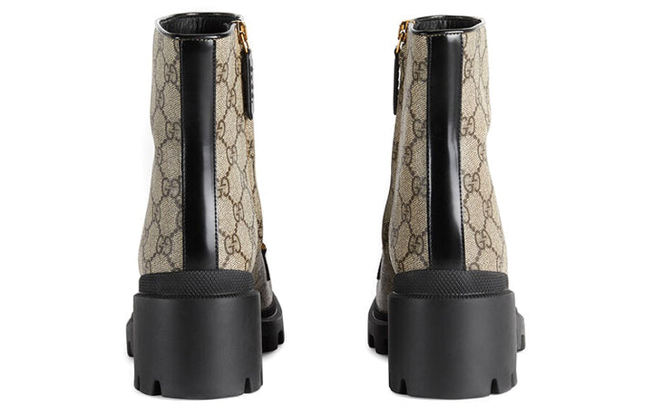 (WMNS) Gucci Horesbit Interlocking G ankle boots 'Black Ebony' 670412-2OQ50-9763 #.