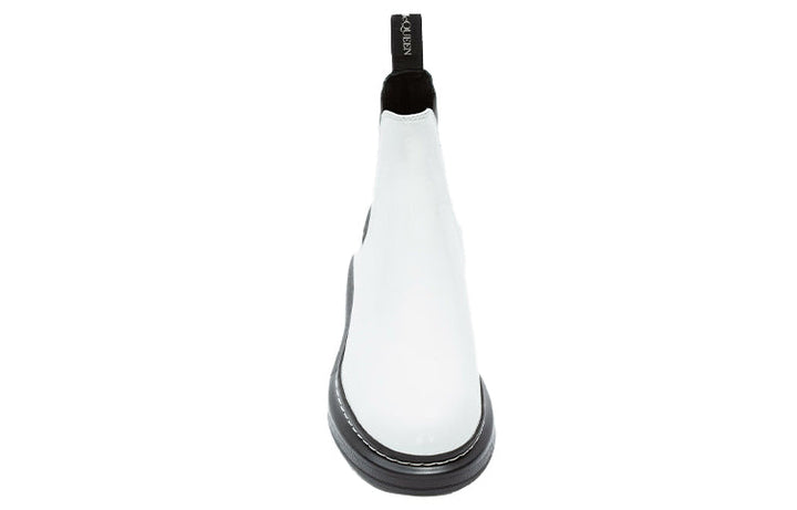 (WMNS) Alexander McQueen Hybrid Chelsea Boot 'Black White' 586398WHX529061 #