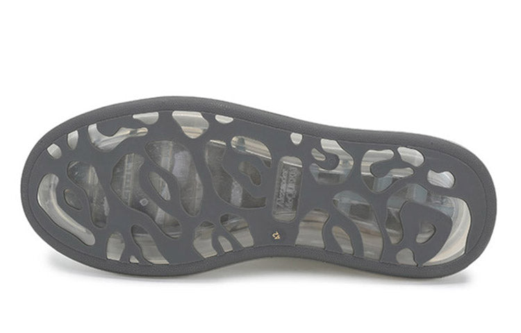 Alexander McQueen Oversized Transparent Sole Sneaker 'White Brown Crocodile' 645872WHZ4P9311 #