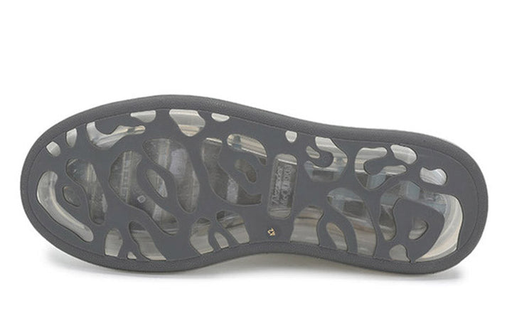 Alexander McQueen Oversized Transparent Sole Sneaker 'White Brown Crocodile' 645872WHZ4P9311 #