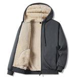 Autumn And Winter Warm Leisure Sports Men's Coat Hooded Jacket Blouse And Pants