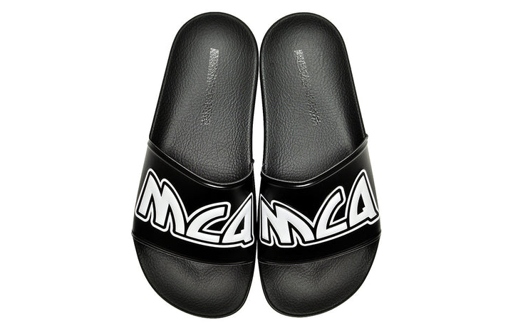 Alexander McQueen Logo Sandals Black/White 547040-R2587-1006 #