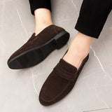 Lazy Luxe — Suede Slip-Ons