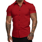 Muscle Men Shaping Simple Shirt