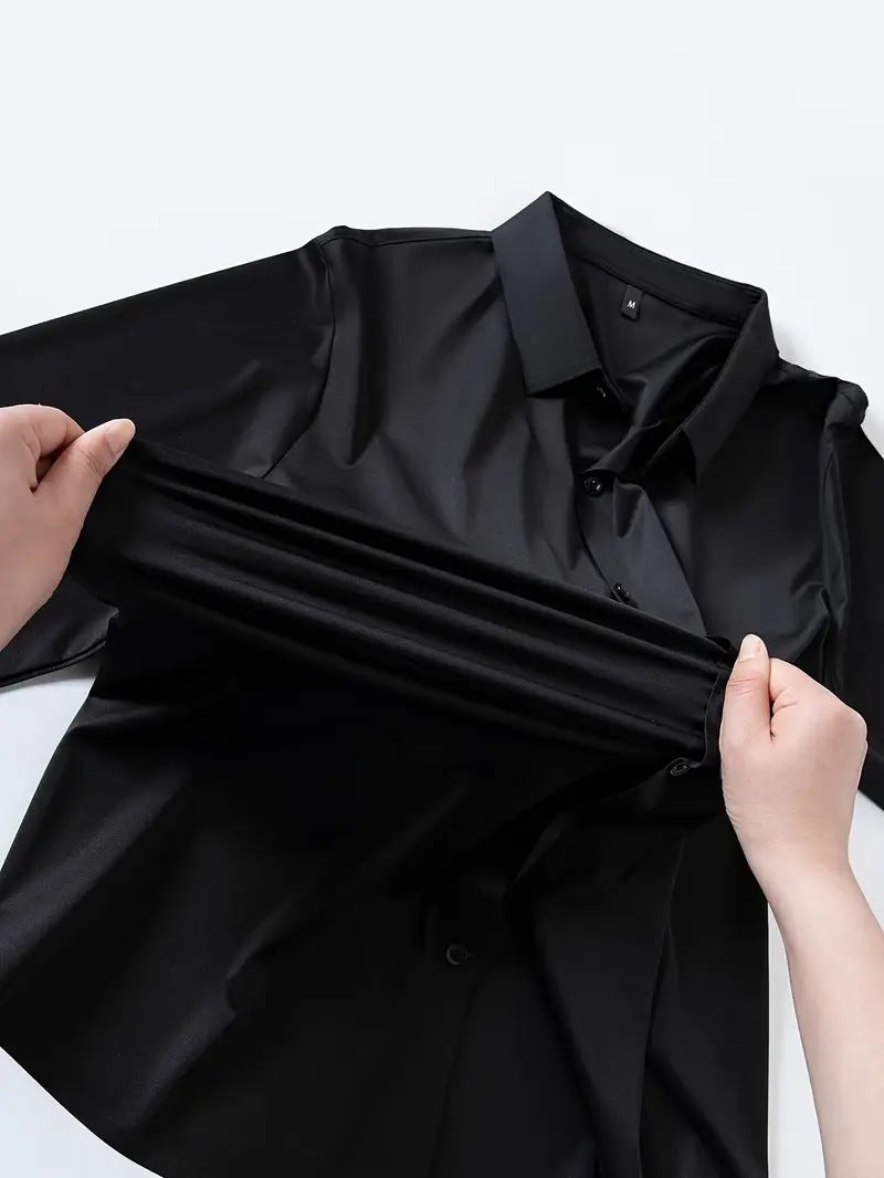 Non-ironing Seamless Adhesive Men's Four-sided Elastic Top