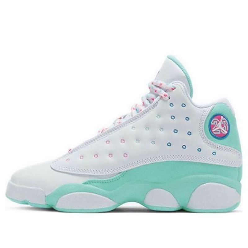 (GS) Air Jordan 13 Retro 'Aurora Green' 439358-100 #