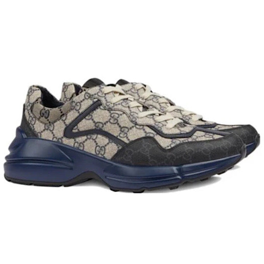 GUCCI Rhyton ' Beige Blue Monogram '.