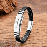 Ebony Cross Bracelet — Rebel Elegance