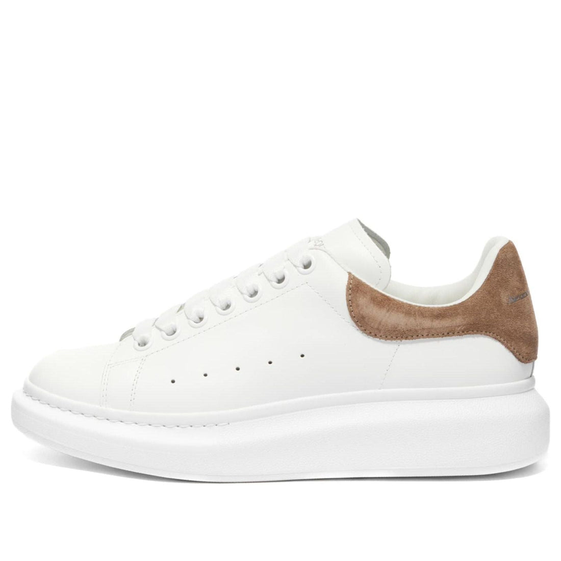 Alexander McQueen Suede Heel Tab Wedge Sole Sneaker 'White Mole' 553680WIBN29784 #