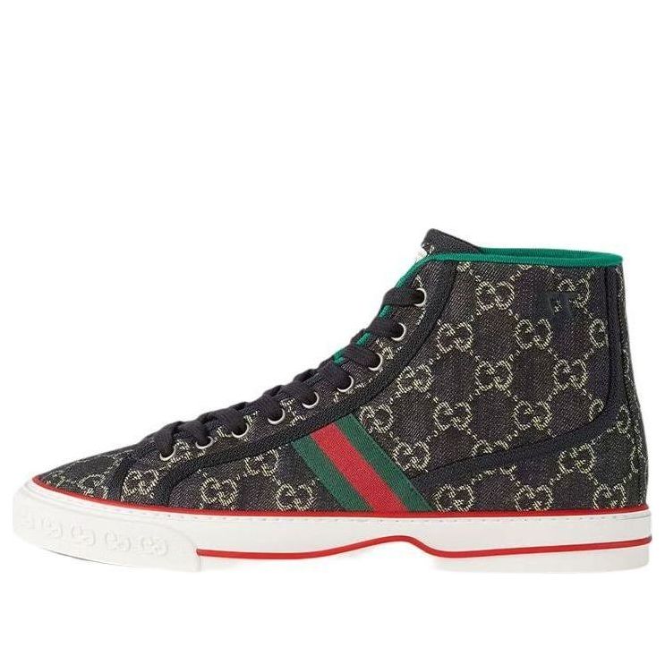 Gucci Tennis 1977 High 'Black Mini GG' 625807-UN310- 1290 #.