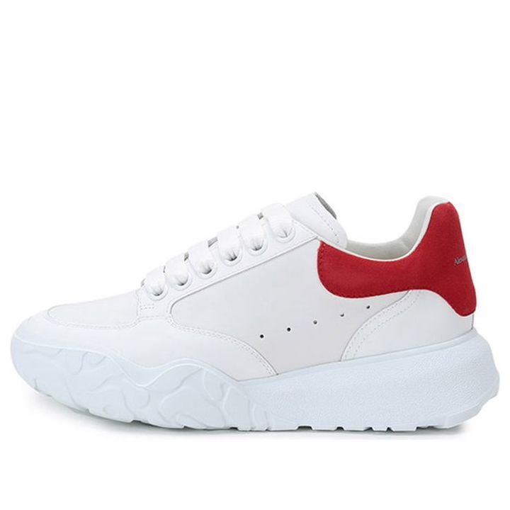 (WMNS) Alexander McQueen Court Trainer 'White Red' 633915WHZ969676 #
