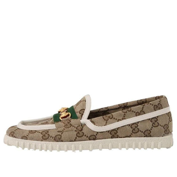 (WMNS) Gucci Driver With Horsebit Web 'Beige' 655468-2HK70-9794 #.