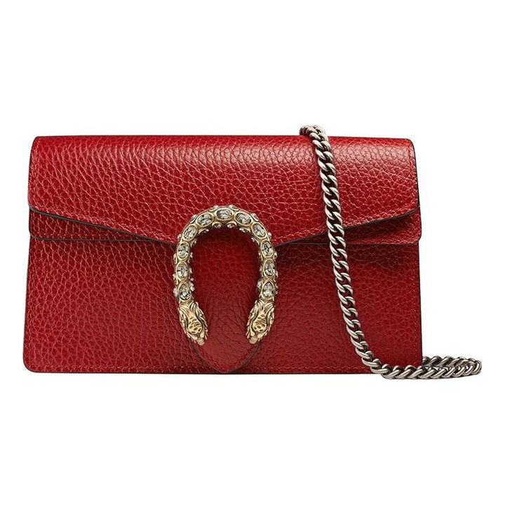 (WMNS) Gucci Dionysus Series Leather Bag Single-Shoulder Bag MIni-Size Red 476432-CAOGX-8990 #.