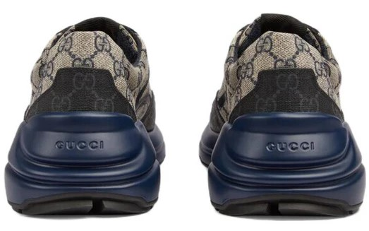 GUCCI Rhyton ' Beige Blue Monogram '.